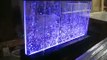 Floor-Standing Bubble Wall, Vertical Baffle style, color-changing LEDs