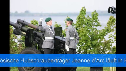 JEANNE D`ARC eingelaufen und vom Wachbataillon begrüsst - HD-Qualität