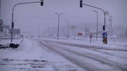 Bolu'da Kar Yağışı