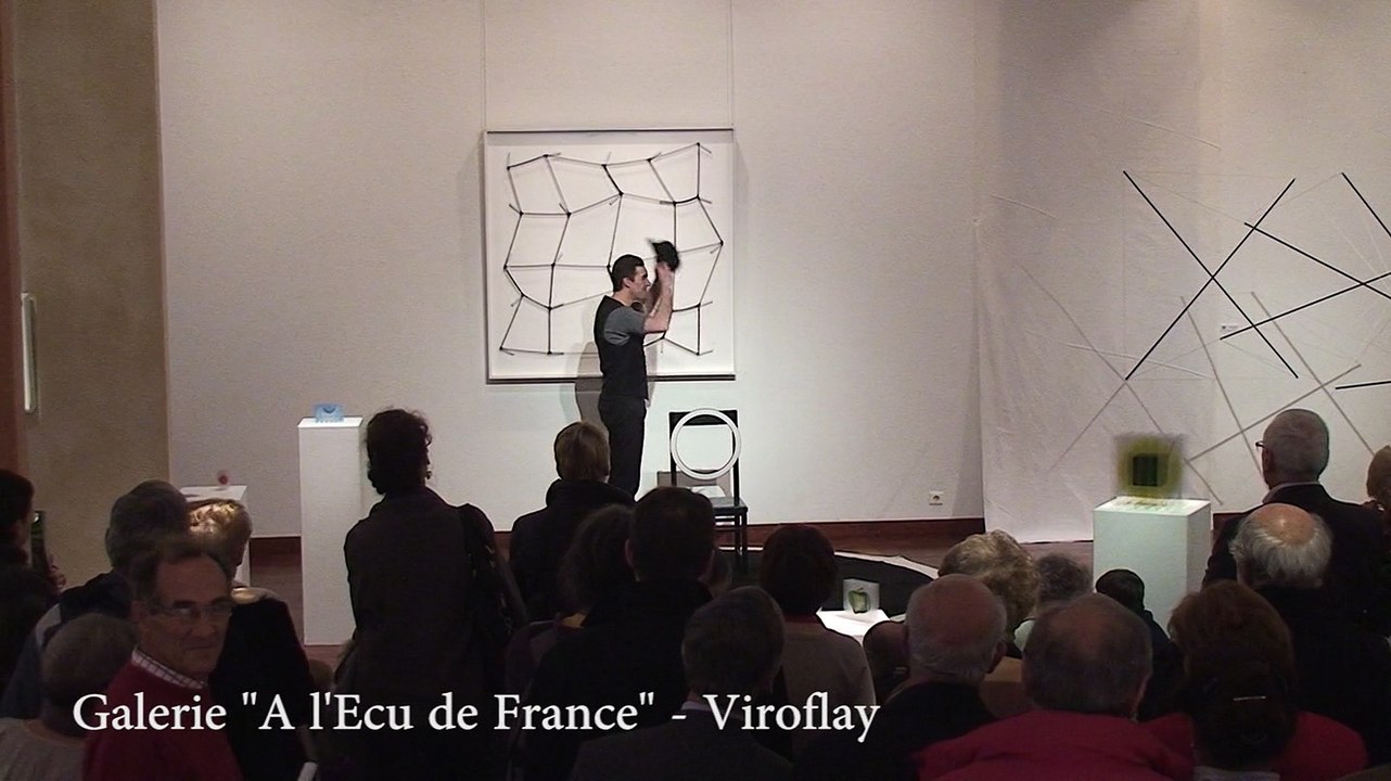 bertox "Illusions d'optique" -vernissage de l'exposition "Couleurs & illusions" à Viroflay