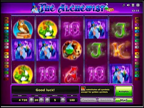 Обзор игрового автомата Алхимик от компании Новоматик
