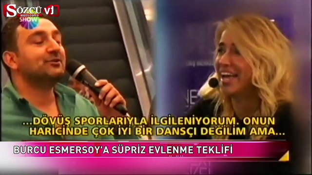Burcu Esmersoy'a sürpriz evlenme teklifi