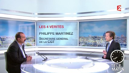 Les 4 Vérités : le secrétaire général de la CGT demande des mesures sociales au gouvernement