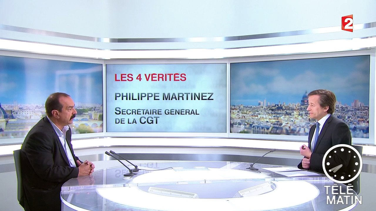 Les 4 Vérités : le secrétaire général de la CGT demande des mesures sociales au gouvernement