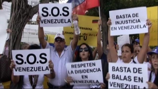 Venezolanos en Panamá piden la liberación de opositores y estudiantes