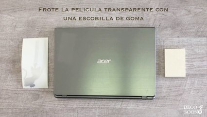 Como pegar un vinilo sobre un ordenador ? (Deco Soon)