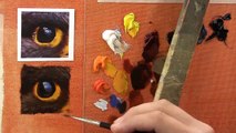 How to Paint Animal Eyes Demo / tutorial - wildlife art - Jason Morgan