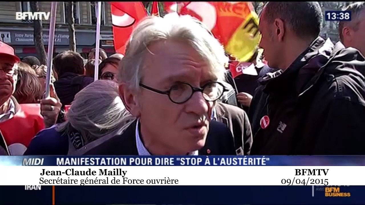 Jean-Claude Mailly : «Si le gouvernement n'écoute pas, qu'il ne vienne pas se plaindre après»