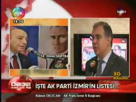 Ak Parti İzmir'in Milletvekili Adayları - İzmir İl Başkanı Bülent Delican