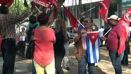 Pro and anti-Maduro protests ahead of Americas Summit