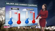 Pleasant spring weather in store for tomorrow