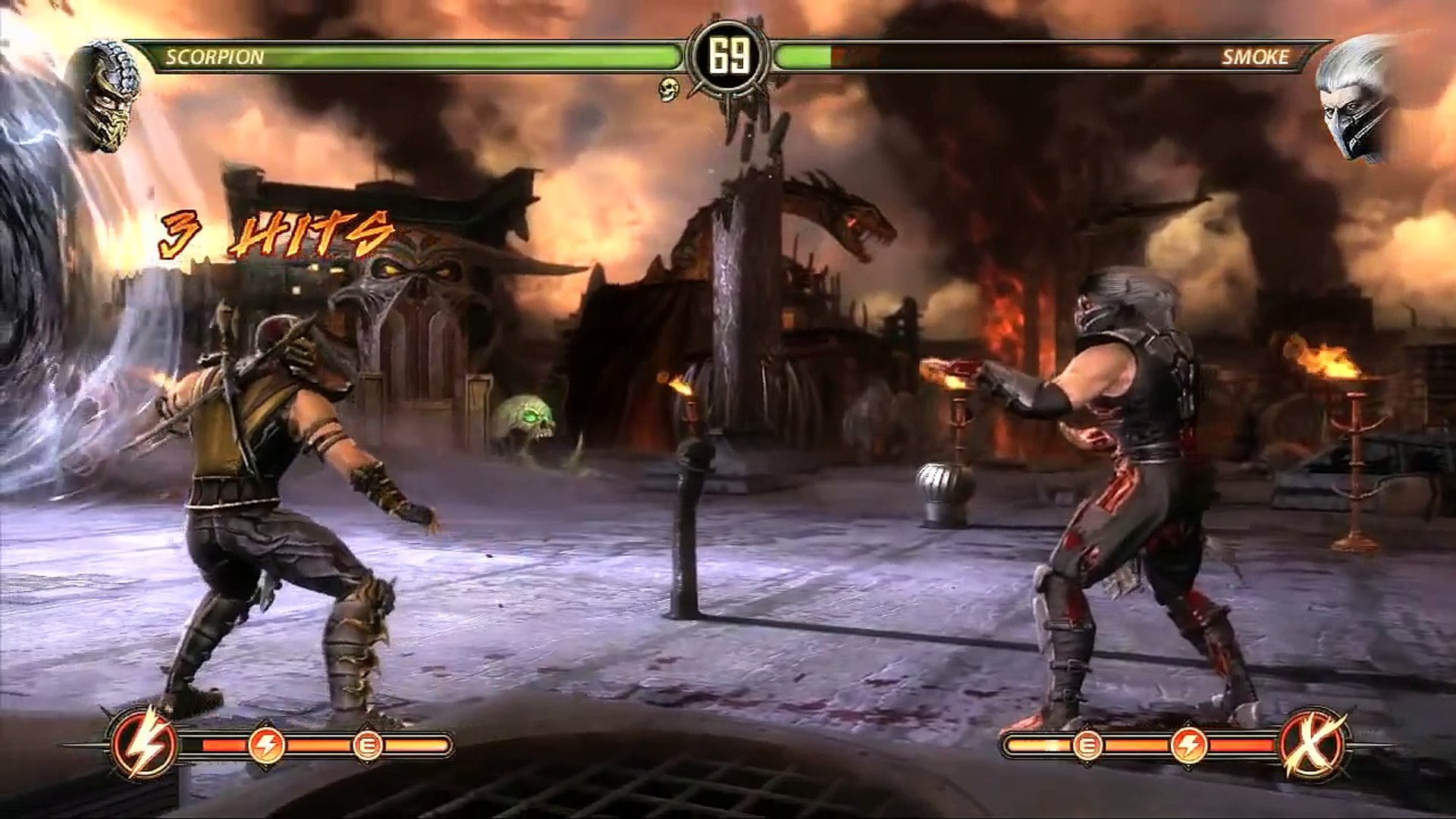 Mortal Kombat 9 - MK1 Sub-Zero Fatalities #gamingontiktok