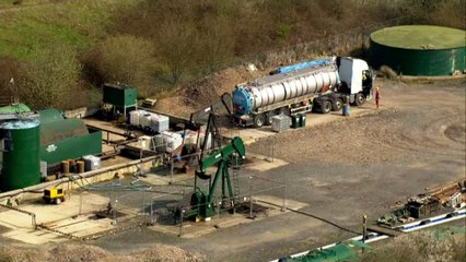 Helicopter view of oil rich Weald Basin