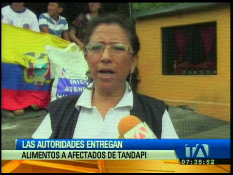 Ayuda llega a los damnificados de Tandapi