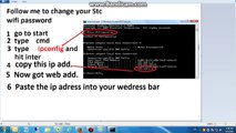 How to change wifi password -STC