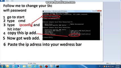 How to change wifi password -STC