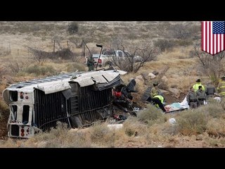 Accident entre un bus de prison et un train : un bus dérape et frappe un train, faisant 10 morts