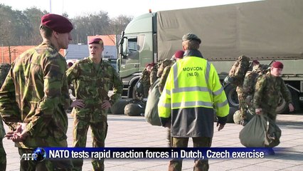 NATO tests rapid reaction forces in Czech, Dutch exercise