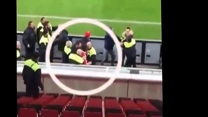 EMIR SPAHIC and his friends are fighting with security guards 08 04 2015