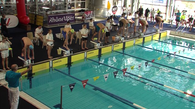 CFU Natation 2015 : finale 100m brasse Hommes (Théo Bussière)
