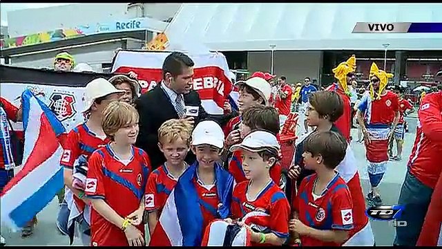 Así se vive el ambiente previo al encuentro entre Costa Rica- Italia