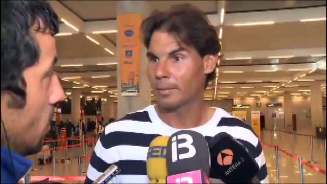 Rafael Nadal on his way to Monte Carlo. 9 April 2015 (+Interview) .