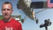 Первый прыжок с парашютом:  Пилот Шон Кинмартин был вынужден выпрыгнуть из самолета