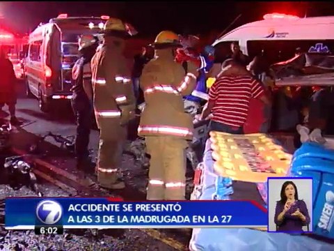 Choque en la ruta 27 deja tres personas fallecidas y una herida