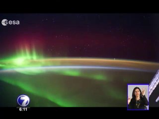 Estación Espacial Internacional graba aurora austral sobre Nueva Zelanda
