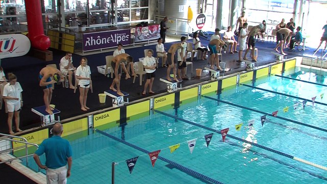 CFU Natation 2015 : finale 100m NL Hommes (Axel Bouton)