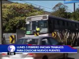 Lunes inician trabajos para colocar puentes en vía que comunica a San José con Tibás