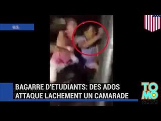 Bagarre d’étudiants: Des ados attaquent lâchement un étudiant sans défense