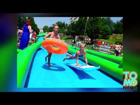 Un toboggan de 300 mètres dans le centre ville de Los Angles ne plait pas aux écolos