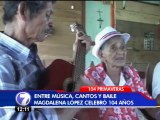 Vecina más longeva de Upala celebró sus 104 años entre cantos y bailes