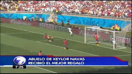 Abuelo de Keylor Navas recibió el mejor regalo de cumpleaños