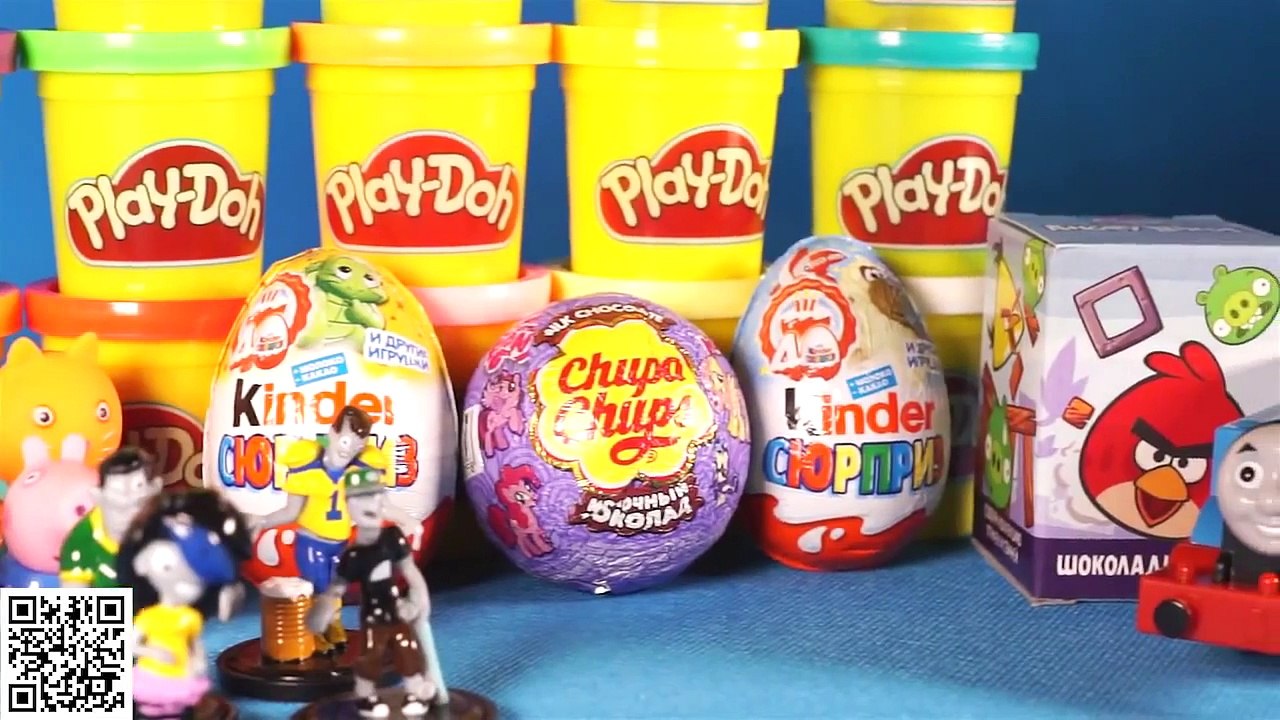 Peppa Pig Play Doh Kinder Surprise Eggs   Peppa Pig Unpacks Surprise Eggs   Thomas And Friends