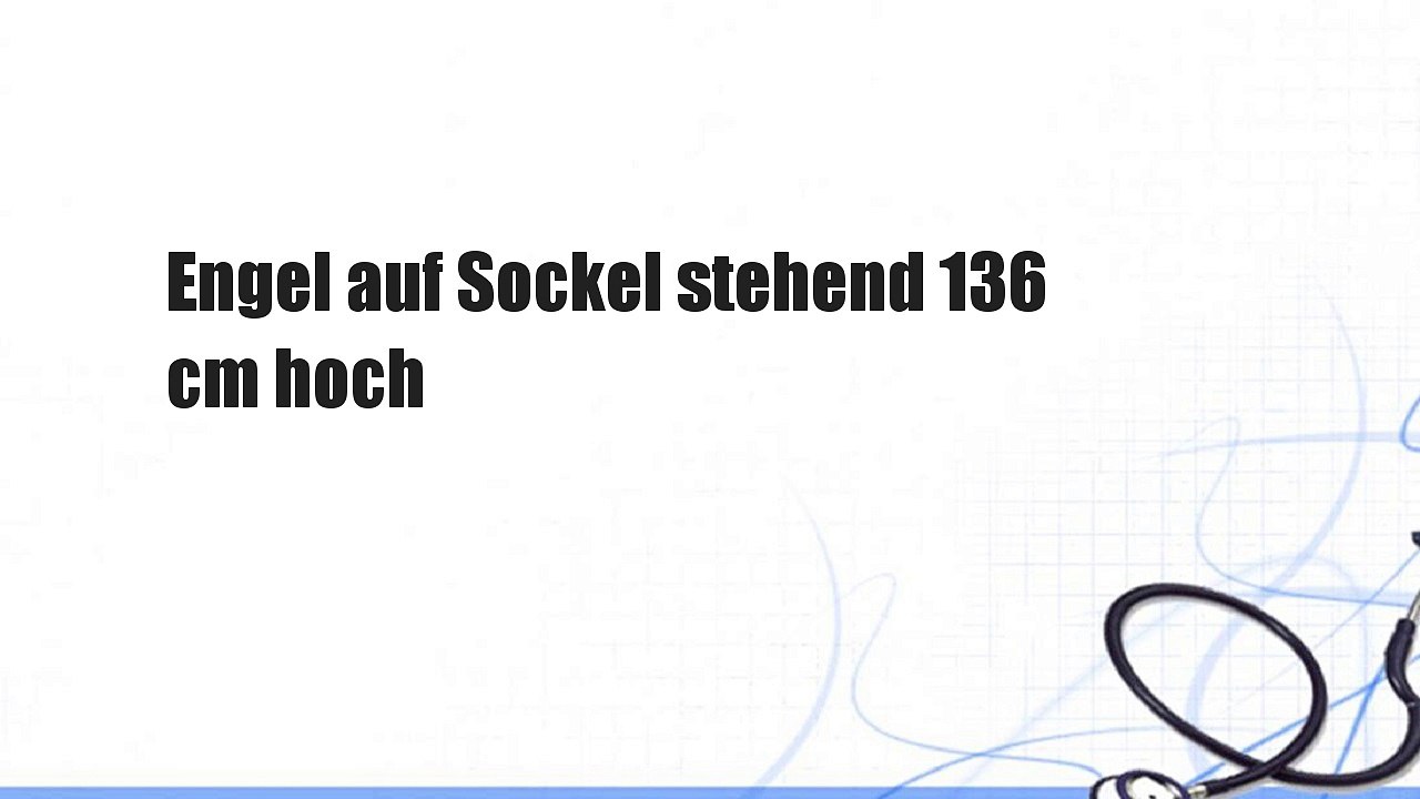 Engel auf Sockel stehend 136 cm hoch