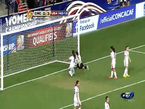Gol Costa Rica 0 - Estados Unidos 4