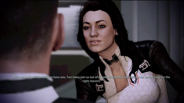 Mass Effect 2 - Miranda Kiss (all dialogue options)
