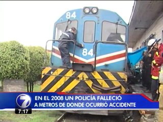 Heridos y una multa de ₡103.000 para mujer sin licencia son el saldo del primer accidente del año con el tren