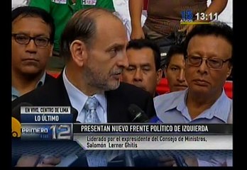 Lanzan frente de izquierda para enfrentar a Keiko y Alan García