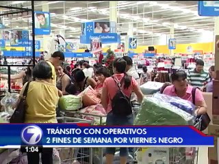 Tránsito se prepara con operativos dos fines de semana por Viernes Negro