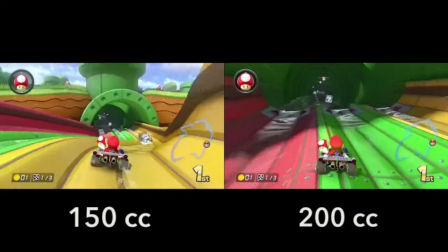 Mario Kart 8 - Egout Piranha en 200cc (vs. 150cc)