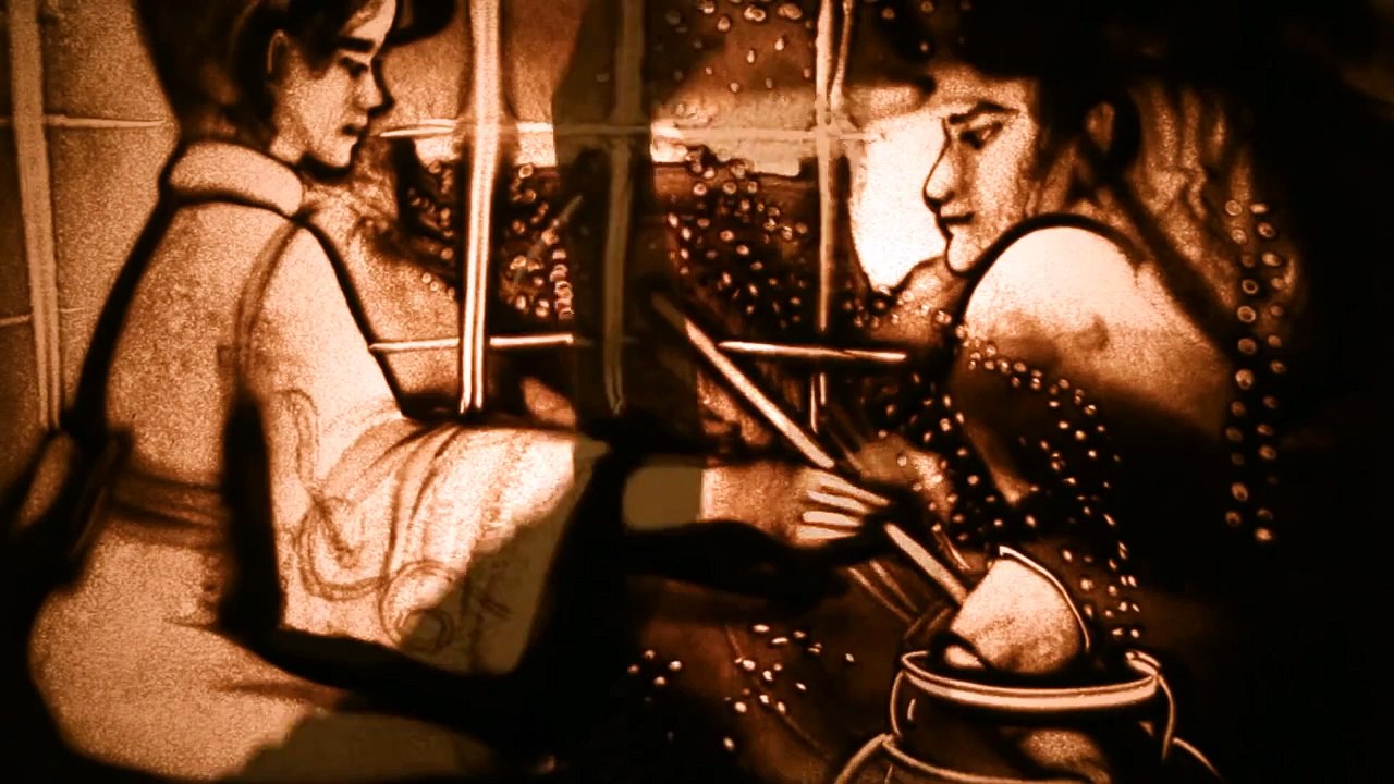 AMAZING sand art by"Ukraine's Got Talent" winner Kseniya Simonova