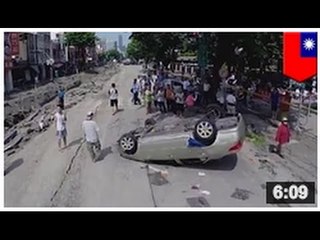 VIDÉO DRONE: Dévastation de l’explosion de gaz à Taiwan. Bilan: 25 morts et 270 blessés