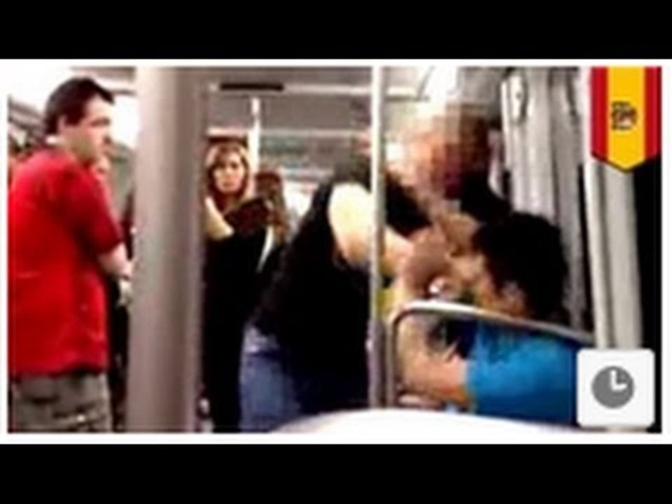 ATTAQUE RACISTE: Video; Un néo-nazi Russe attaque un Asiatique en Espagne