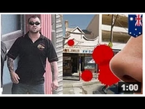 HELLS ANGELS: Un bikie se fait mordre et arracher le nez en pleine rue.