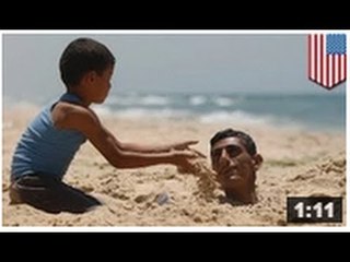 VACANCES D'ÉTÉ: Un homme se fait ensevelir sous deux mètres de sable