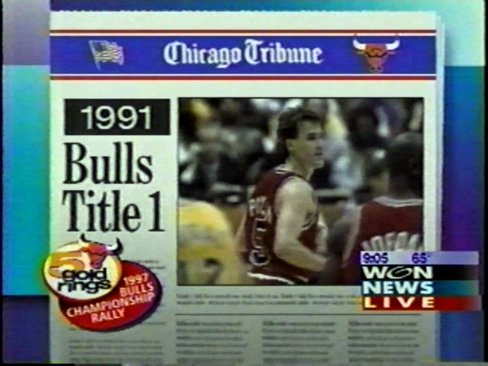 THE 1990S CHICAGO BULLS NBA CHAMPIONSHIPS RECAP 1991 92 93 95 96 97 WGN
