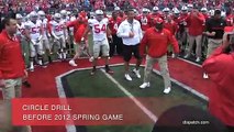 Ohio State football circle drill before 2012 Spring Game